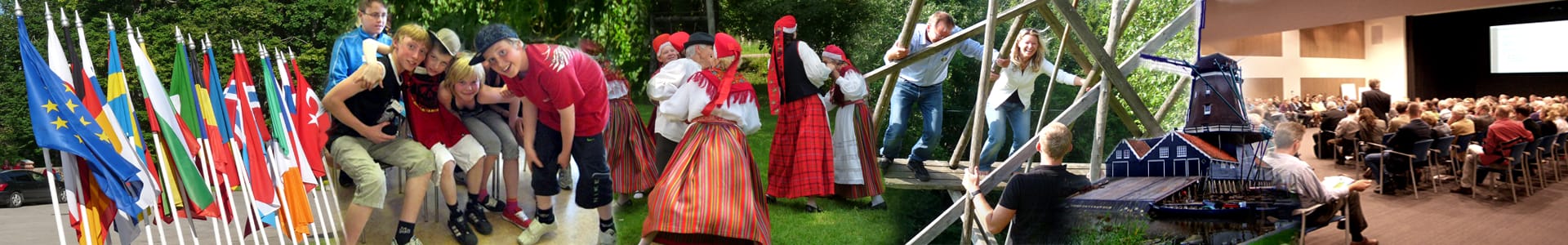 visual montage of ERCA event images showing happy people from different rural communities